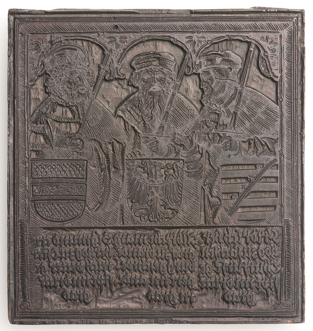 1. Holzstock zur Ehrenpforte, um 1515. Wien, MAK © MAK/Christian Mendez