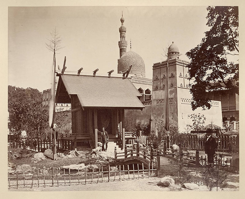 Ägyptische Baugruppe und japanischer Garten, Wiener Photographen-Association, Wien, 1873 © MAK