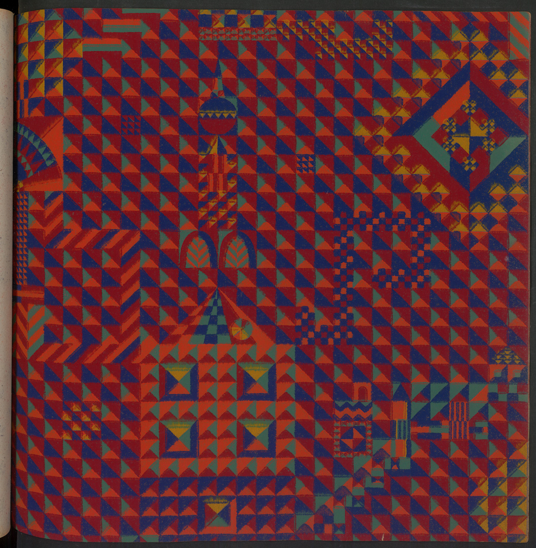 Maria Likarz, Wiener-Werkstätte-Tapete „Maharadscha“, gezeigt in Paris 1925; Modeldruck. © MAK