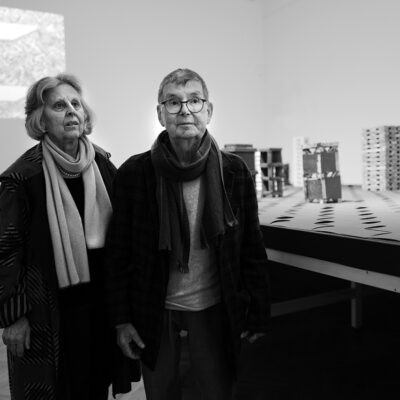 Franz Josef Altenburg mit seiner Frau Christa Altenburg, Öffnung der MAK-Ausstellung, 2021 © Michael Maritsch