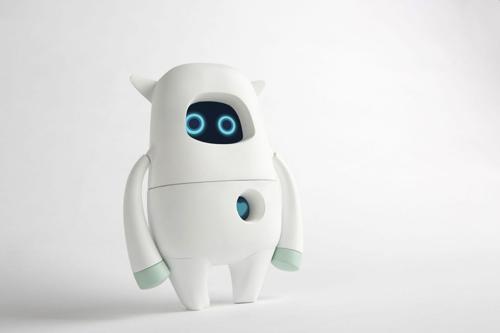 Musio is a robot for everyday use with a design aimed specifically at children and adolescents. In order to adapt to the age of its user, Musio has three settings: simple, smart, and genius. It can help its user learn English, serve as an appointments calendar, prevent boredom, or, in conjunction with other household devices, function as a control centre for the Smart Home.