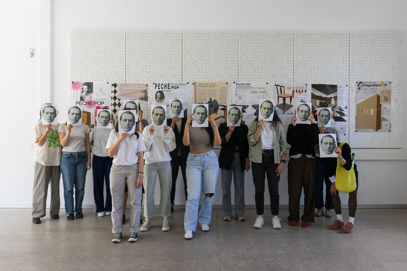 Schüler*innen des Tageskollegs für Interior Design und Surfacedesign der HTL Spengergasse, 2025 © HTL Spengergasse/Michaela Rentsch