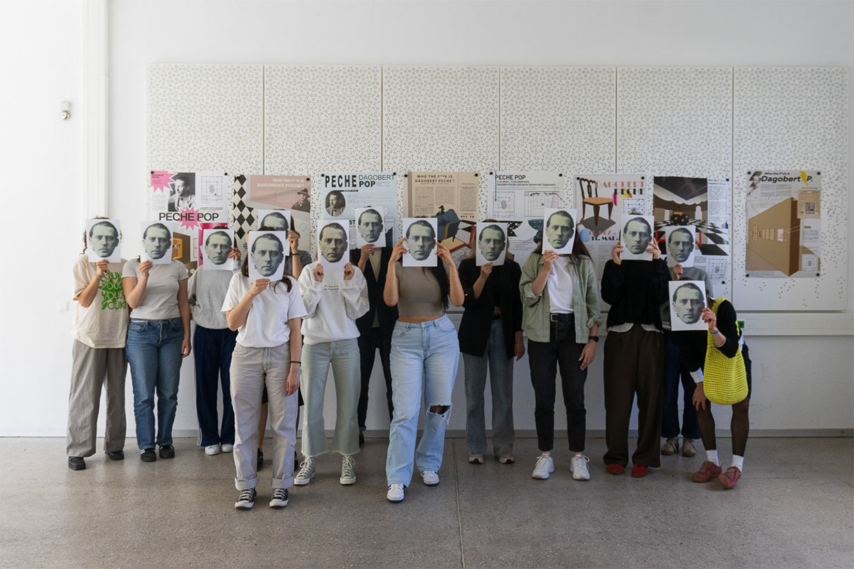 Schüler*innen des Tageskollegs für Interior Design und Surfacedesign der HTL Spengergasse, 2025 © HTL Spengergasse/Michaela Rentsch