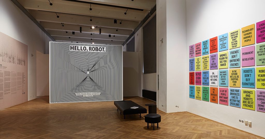 Exhibition View VIENNA BIENNALE 2017: Robots. Work. Our Future Hello, Robot. Design between Human and Machine, MAK Exhibition Hall © Peter Kainz/MAK