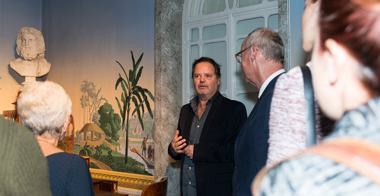 Ausstellungseröffnung MAK ART SALON #01.Clegg & Guttmann. Biedermeier reanimiert, 20. September 2016 Martin Guttmann (in der Mitte) © MAK/Mona Heiß