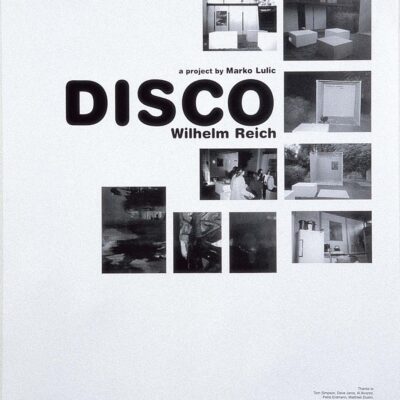 Poster Lulic Disco Wilhelm Reich Schindler 1998