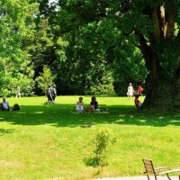 Der Park des Geymüllerschlössels mit seinen zeitgenössischen Skulpturen